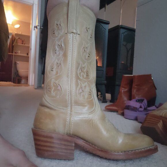 Stunning True Vintage Frye Campus Mid-Calf Boots - Picture 2 of 4
